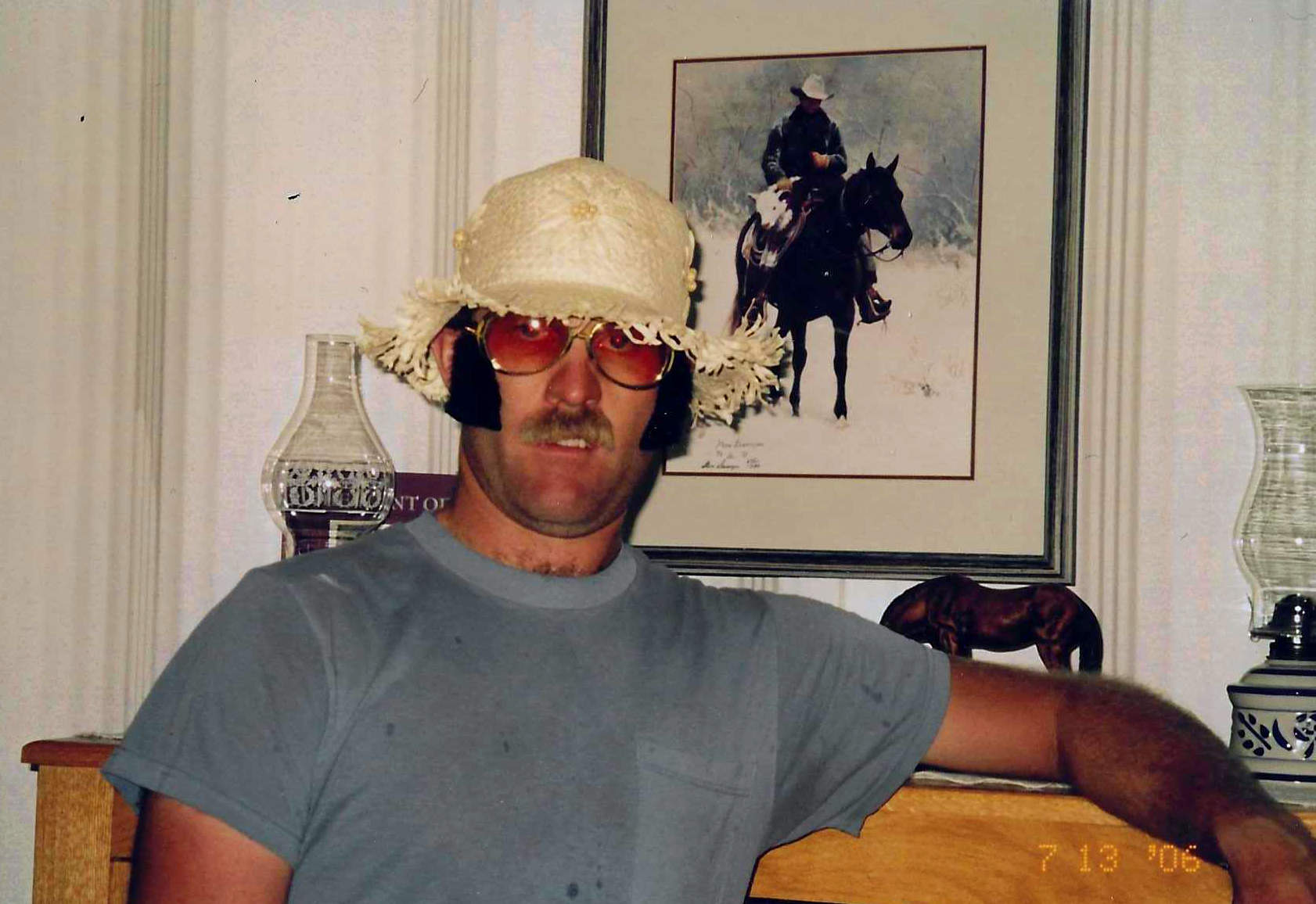 man in a straw hat