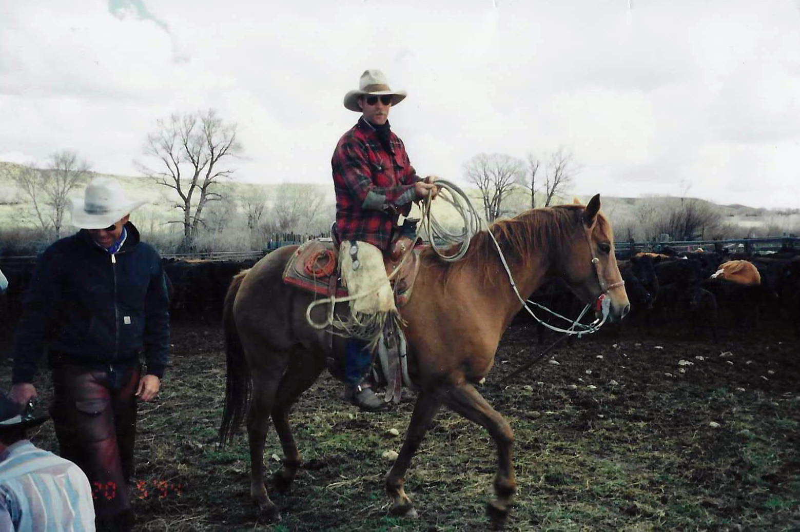 man riding a horse