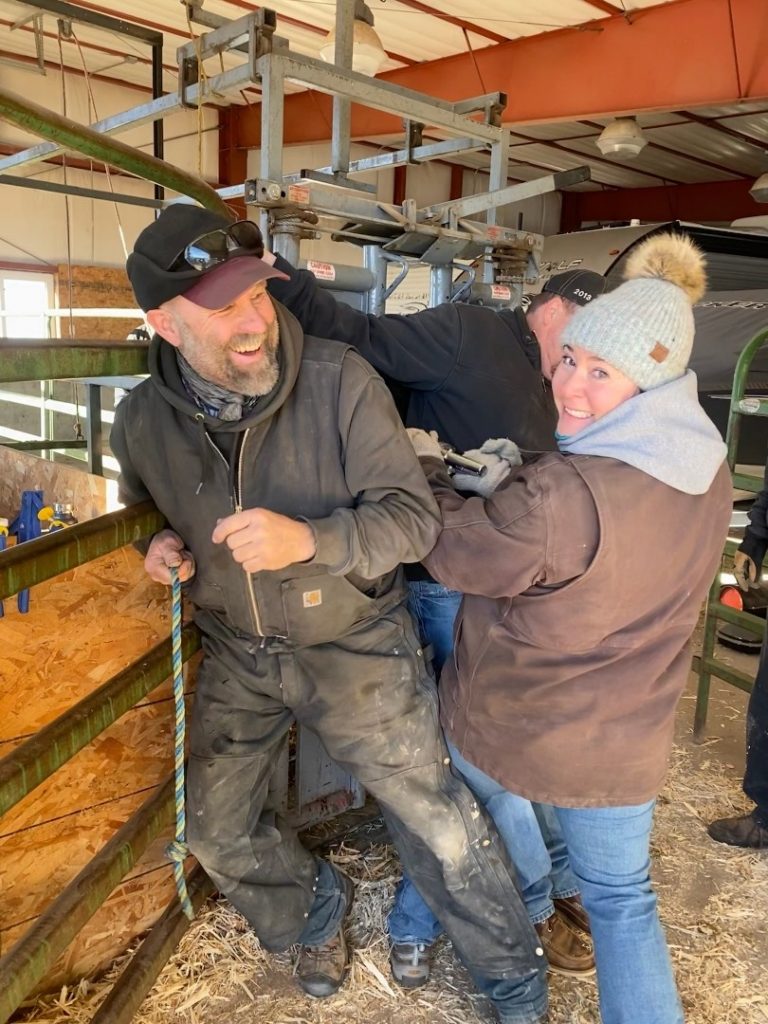 Soaphole helping out the 4H kids.